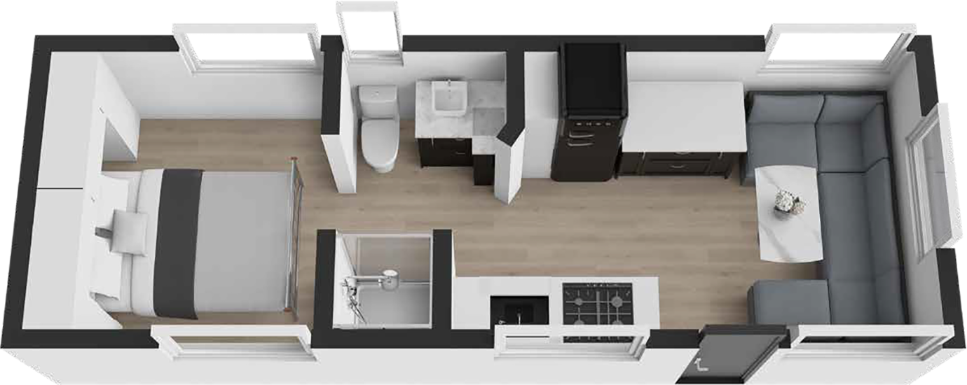 Oz Classic 22 Ft Club Lounge Floorplan