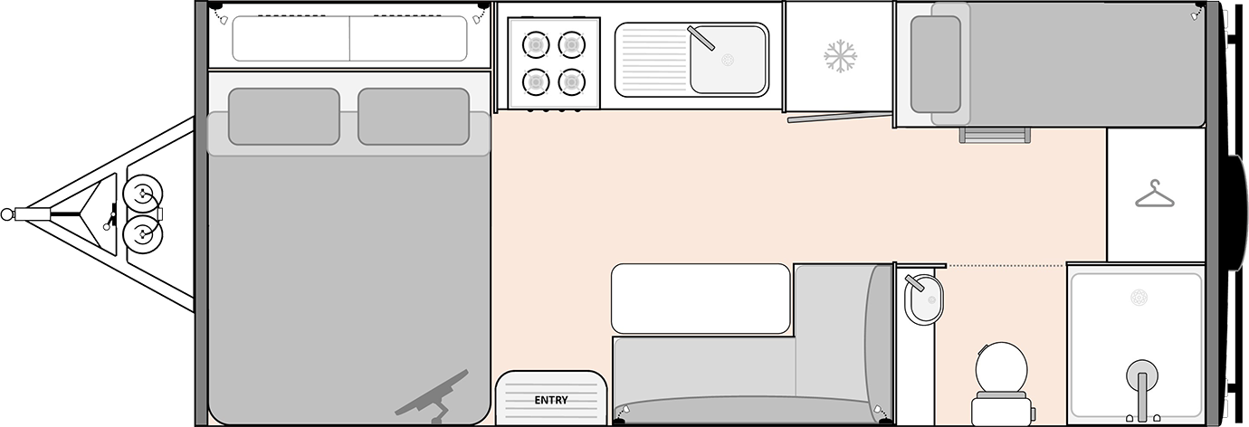 Road Owl 18 Ft Adventurer Floorplan